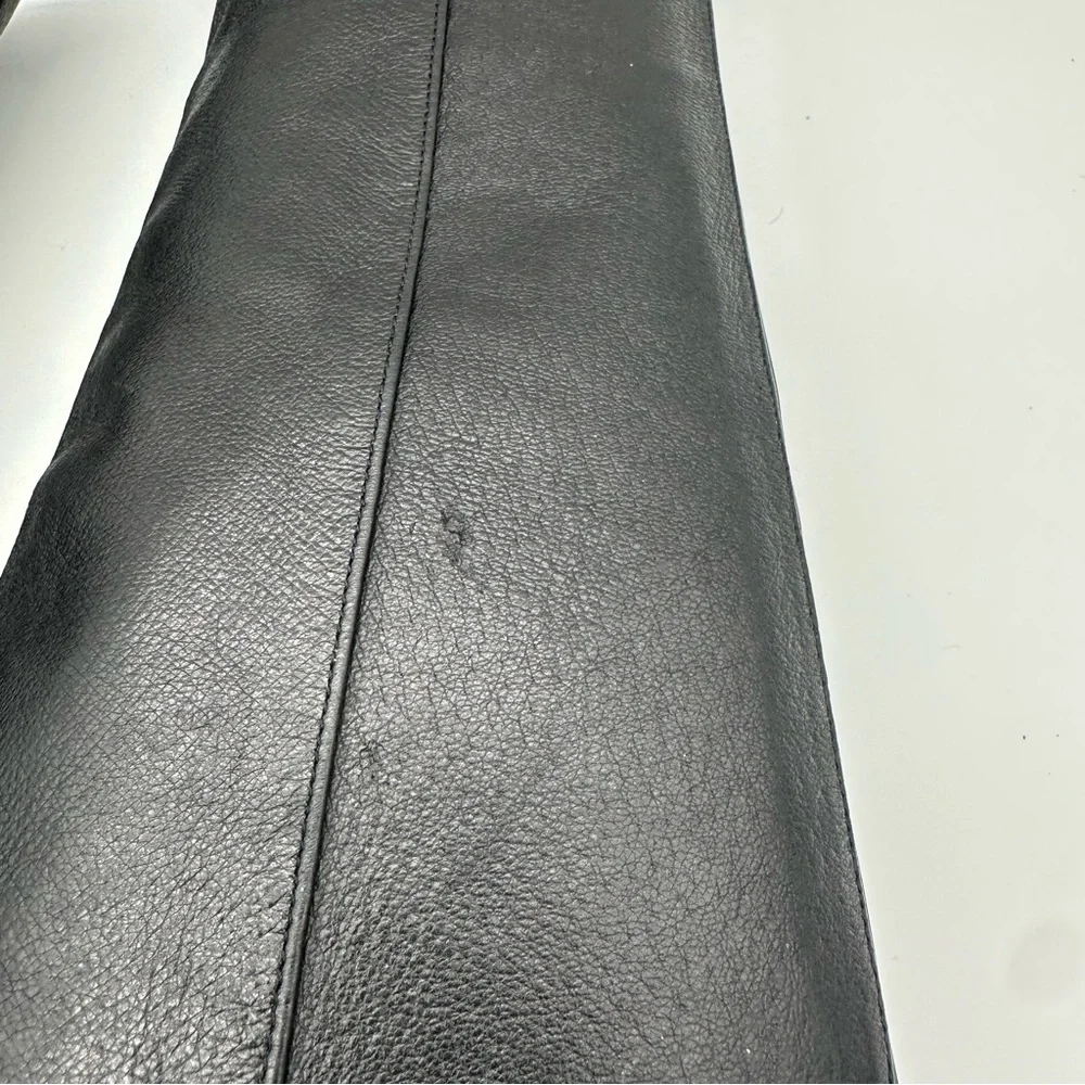 Steve Madden Creation Black Leather Knee High Boots